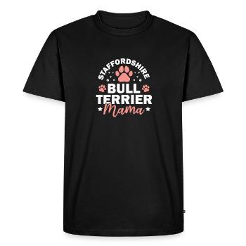American Staffordshire Bull Terrier Staffy Dog - Men's Premium Organic T-Shirt - black - Front - Nico (187cm)