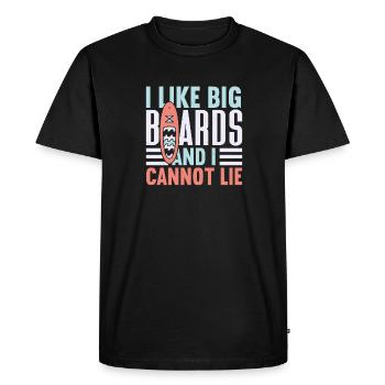 SUP Paddle Board Paddleboard - T-shirt Premium bio Homme - noir - Devant - Nico (187cm)