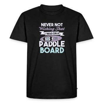SUP Paddle Board Paddleboard - T-shirt Premium bio Homme - noir - Devant - Nico (187cm)
