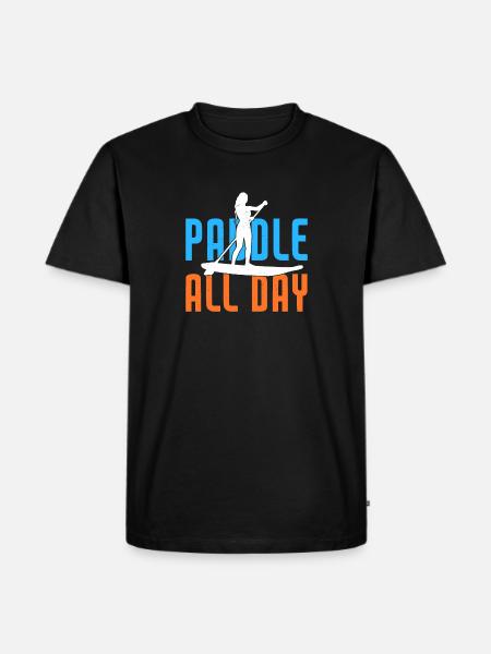 SUP Paddle Board Paddleboarding - Men's Premium Organic T-Shirt - black