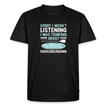 SUP Paddle Board Paddleboard - T-shirt Premium bio Homme - noir - Devant - Nico (187cm)