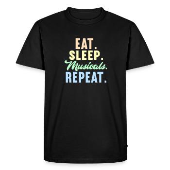 Actrice Drame Broadway Musical Theater - T-shirt Premium bio Homme - noir - Devant - Nico (187cm)