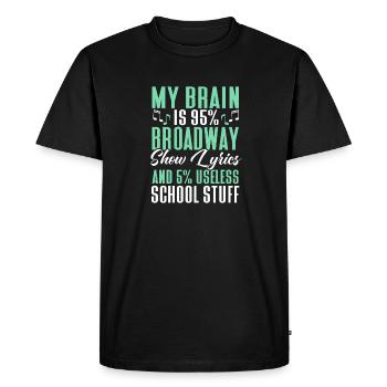 Actrice Drame Broadway Musical Theater - T-shirt Premium bio Homme - noir - Devant - Nico (187cm)