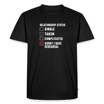 Actrice, Drame, Broadway, Comédie musicale - T-shirt Premium bio Homme - noir - Devant - Nico (187cm)