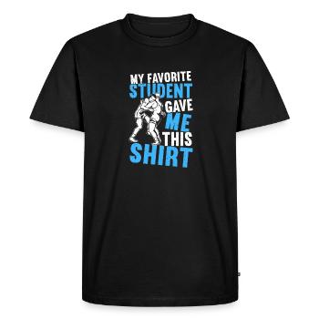 Lutte Lutte Lutteur Lutteur Cadeau de lutteur - T-shirt Premium bio Homme - noir - Devant - Nico (187cm)