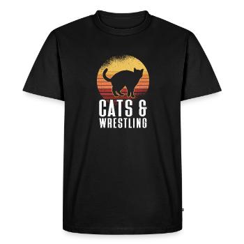 Lutte Lutte Lutteur Lutteur Cadeau de lutteur - T-shirt Premium bio Homme - noir - Devant - Nico (187cm)