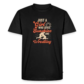 Lutte Lutte Lutteur Lutteur Cadeau de lutteur - T-shirt Premium bio Homme - noir - Devant - Nico (187cm)