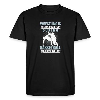 Lutte Lutte Lutteur Lutteur Cadeau de lutteur - T-shirt Premium bio Homme - noir - Devant - Nico (187cm)
