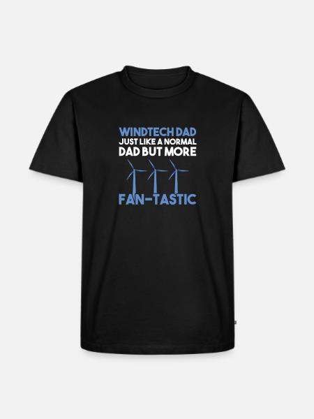 Windturbinentechniker Windpark Windkraft - Männer Premium Bio T-Shirt - Schwarz