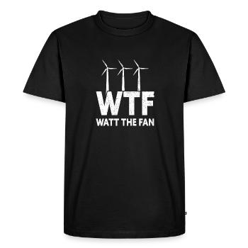 Technicien d’éolienne énergie éolienne de parc éolien - T-shirt Premium bio Homme - noir - Devant - Nico (187cm)