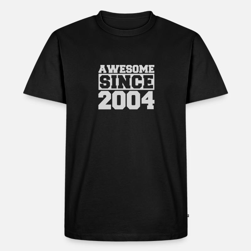 Awesome since 2004 - Männer Premium Bio T-Shirt - Schwarz