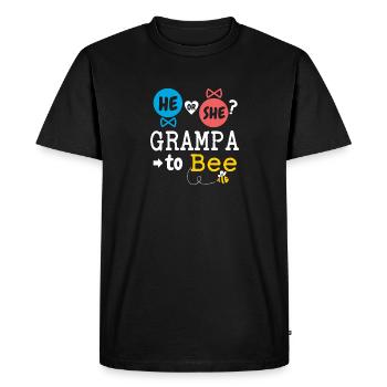 Il ou elle Grampa à Bee Sexe Révéler le bébé de la famille - T-shirt Premium bio Homme - noir - Devant - Nico (187cm)