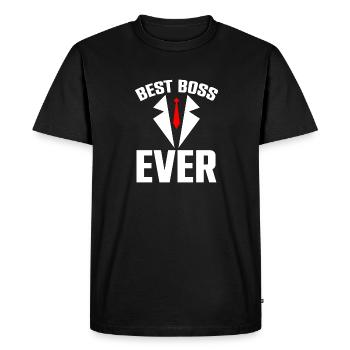 Meilleur patron jamais travaillé collègues de travail d’affaires - T-shirt Premium bio Homme - noir - Devant - Nico (187cm)