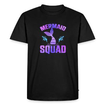Mermaid Squad Mythical Creature Fin Mermaid - T-shirt Premium bio Homme - noir - Devant - Nico (187cm)