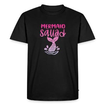 Mermaid Squad Mythical Creature Fin Mermaid - Men's Premium Organic T-Shirt - black - Front - Nico (187cm)