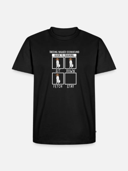 Treeing Walker Coonhound - Men's Premium Organic T-Shirt - black