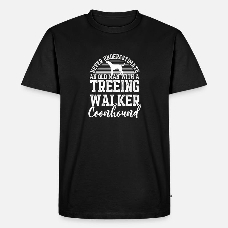 Treeing Walker Coonhound - Männer Premium Bio T-Shirt - Schwarz