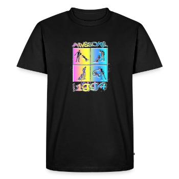 Awesome since 1994. Agility, Hundetraining - Men's Premium Organic T-Shirt - black - Front - Nico (187cm)