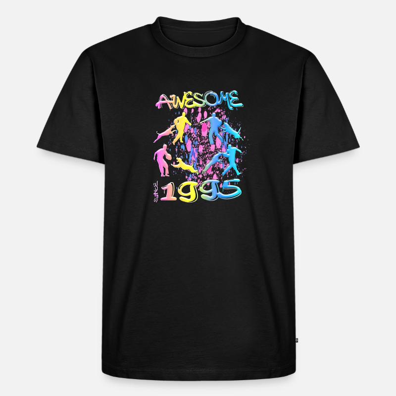 Awesome since 1995. Agility, Hundetraining - Männer Premium Bio T-Shirt - Schwarz