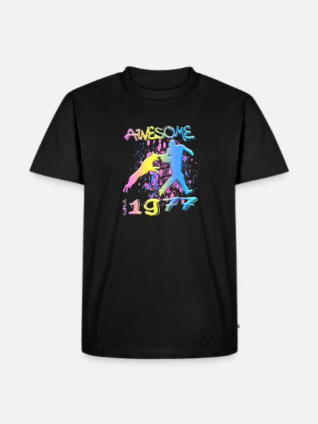 Awesome since 1977. Agility, Hundetraining - Männer Premium Bio T-Shirt - Schwarz