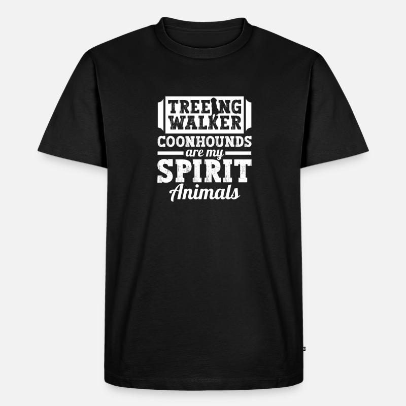 Treeing Walker Coonhound - Männer Premium Bio T-Shirt - Schwarz
