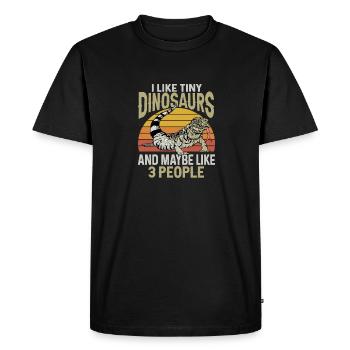 Tegu Lizard Reptile Herpetologist - Men's Premium Organic T-Shirt - black - Front - Nico (187cm)