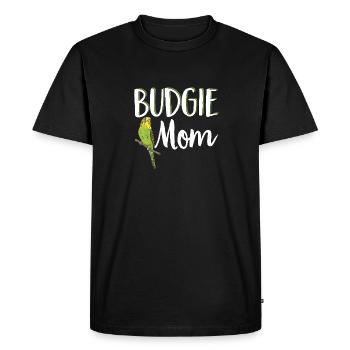 Budgerigar Perruche Oiseau Cadeau pour animaux de compagnie - T-shirt Premium bio Homme - noir - Devant - Nico (187cm)