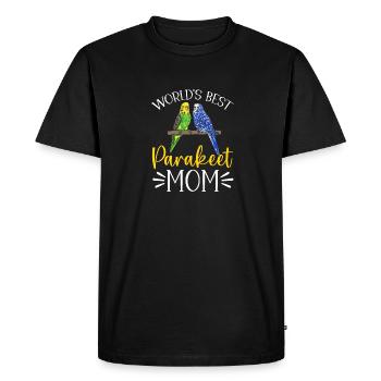 Budgerigar Perruche Oiseau Cadeau pour animaux de compagnie - T-shirt Premium bio Homme - noir - Devant - Nico (187cm)