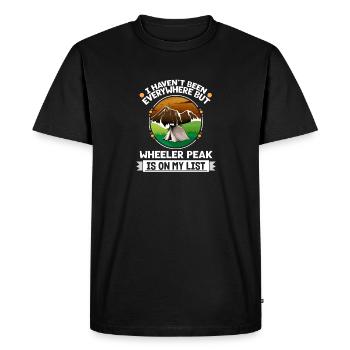 Wheeler Peak Is On My List Hiking Camping Hiker - Men's Premium Organic T-Shirt - black - Front - Nico (187cm)