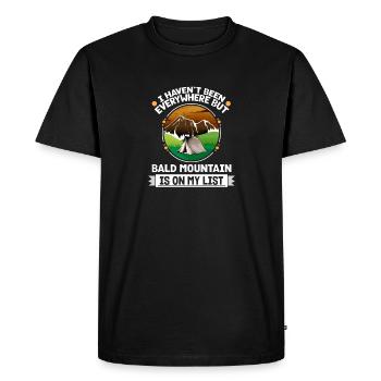 Bald Mountain Is On My List Hiking Camping Hiker - Men's Premium Organic T-Shirt - black - Front - Nico (187cm)