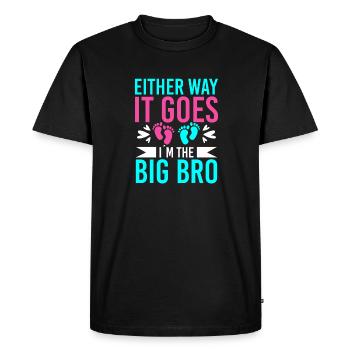 Quoi qu’il en soit, ça se passe dans la naissance du grand frère - T-shirt Premium bio Homme - noir - Devant - Nico (187cm)