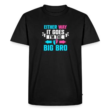 Quoi qu’il en soit, ça se passe dans la naissance du grand frère - T-shirt Premium bio Homme - noir - Devant - Nico (187cm)