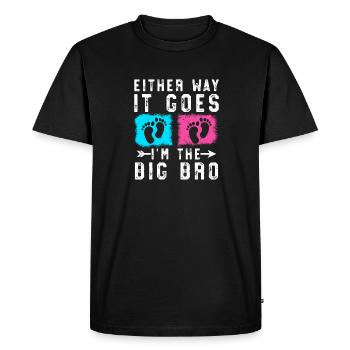 Quoi qu’il en soit, ça se passe dans la naissance du grand frère - T-shirt Premium bio Homme - noir - Devant - Nico (187cm)