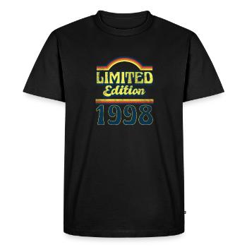 Edition Limitée Millésime 1998 - T-shirt Premium bio Homme - noir - Devant - Nico (187cm)