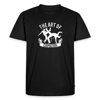 L’art de la danse de capoeira style arts martiaux arts martiaux - T-shirt Premium bio Homme - noir - Devant - Nico (187cm)