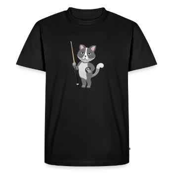 Billard de billard de billard de snooker - T-shirt Premium bio Homme - noir - Devant - Nico (187cm)