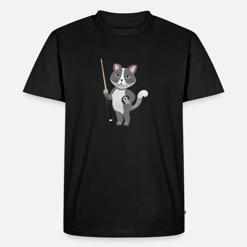 Snooker Pool Billard - Männer Premium Bio T-Shirt - Schwarz