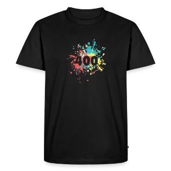 Status Mood Restful 400 Bad Request Color Splash - Men's Premium Organic T-Shirt - black - Front - Nico (187cm)