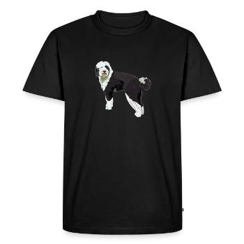 Cadeau de chien Sheepadoodle - T-shirt Premium bio Homme - noir - Devant - Nico (187cm)