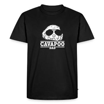 Cavapoo Cavoodle Capoodle Dog - Men's Premium Organic T-Shirt - black - Front - Nico (187cm)