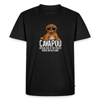 Cavapoo Cavoodle Capoodle Dog - Men's Premium Organic T-Shirt - black - Front - Nico (187cm)