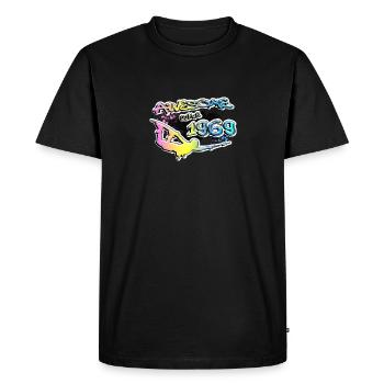 Génial depuis 1969. Wakeboard Lifestyle Vintage - T-shirt Premium bio Homme - noir - Devant - Nico (187cm)