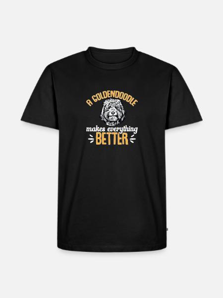 Goldendoodle Doodle Dog - Men's Premium Organic T-Shirt - black