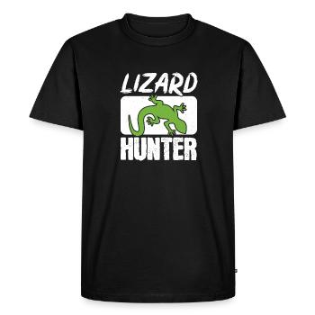 Lizard hunters Lizard catchers Reptile hunters Herp - Men's Premium Organic T-Shirt - black - Front - Nico (187cm)