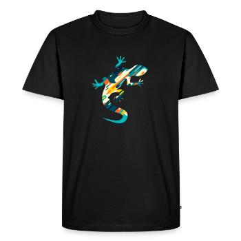 Lizards Art Reptiles Lizards Owner Herpe - Men's Premium Organic T-Shirt - black - Front - Nico (187cm)