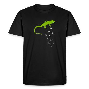 Lézards Herpétologie Reptiles Lézard Amour - T-shirt Premium bio Homme - noir - Devant - Nico (187cm)