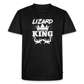 Lizard King Lizards Reptile Owner Herpeto - Men's Premium Organic T-Shirt - black - Front - Nico (187cm)