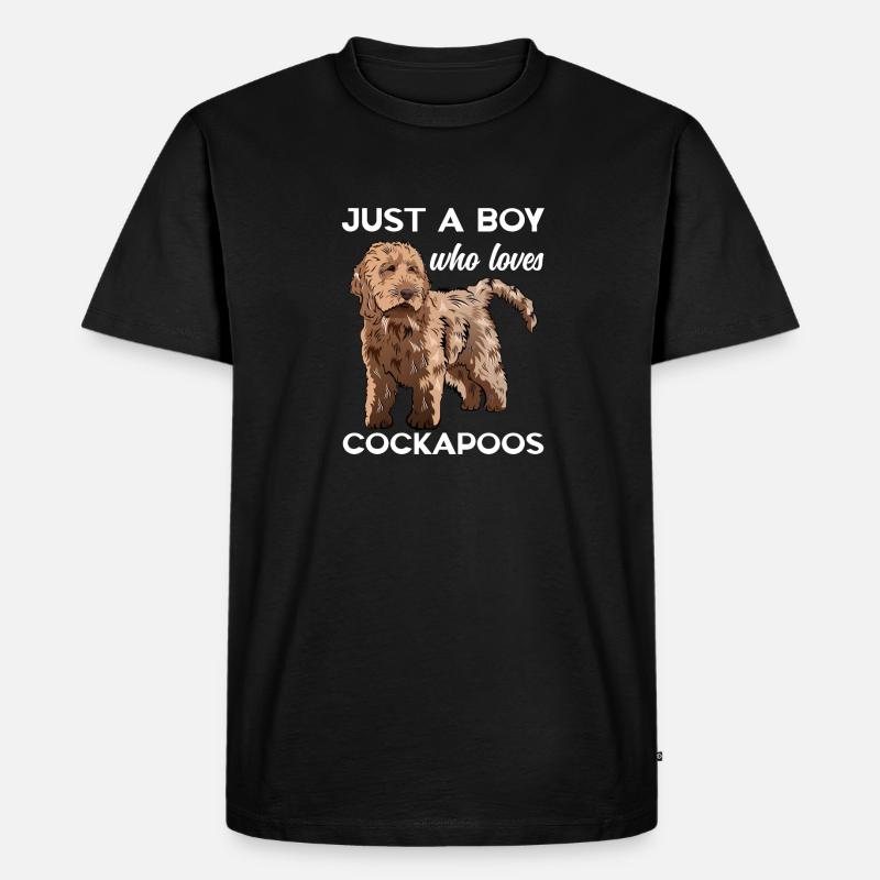 Cockapoo Hund - Männer Premium Bio T-Shirt - Schwarz