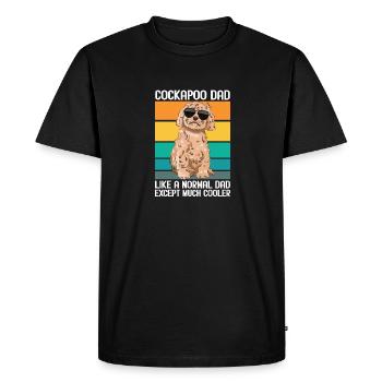 Cockapoo Dog - Men's Premium Organic T-Shirt - black - Front - Nico (187cm)