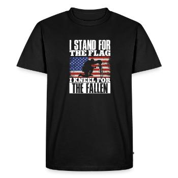 Memorial Day Fourth July Veterans Soldier Patriotisc - Men's Premium Organic T-Shirt - black - Front - Nico (187cm)